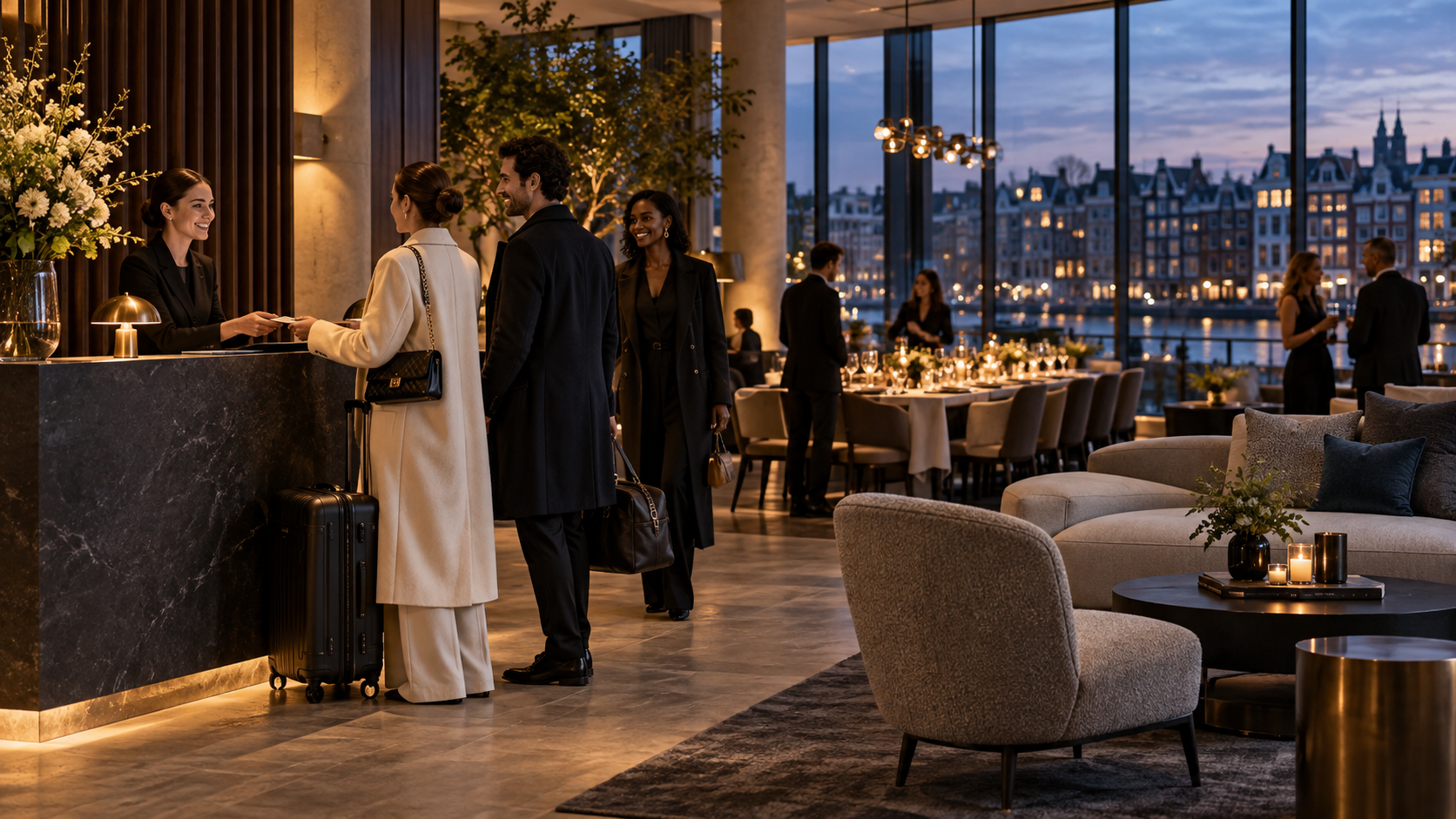 International fashion guests receiving a warm Dutch hospitality welcome